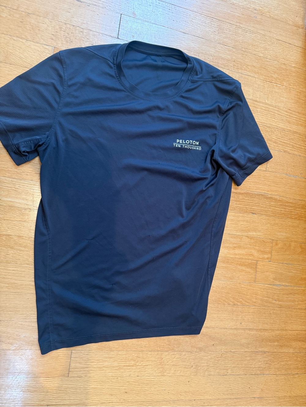 Peloton Ten Thousand Navy Short Sleeve Performance Tee with Peloton Logo
